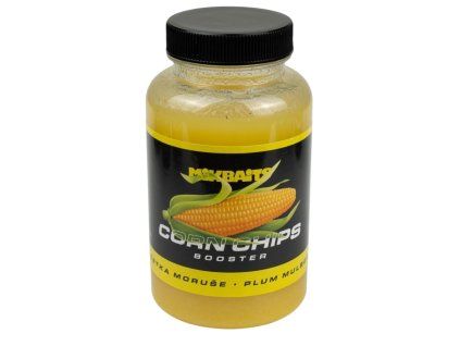 mikbaits booster corn chips svestka moruse 250 ml Photoroom