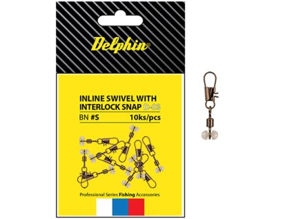 Delphin Karabinka S Obratlíkem Inline Head Swivel With Interlock