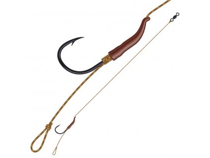 Dam Návazec Tactix Line Aligner Rig 18 cm 20 lb 2 ks (Velikost háčku #8)