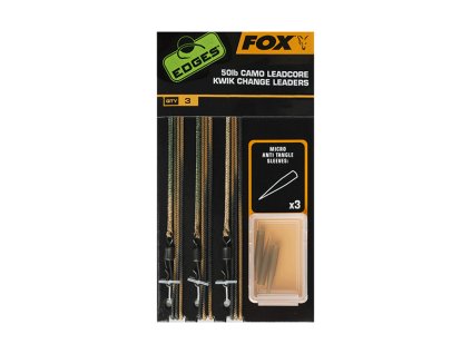 FOX Montáž Tied Camo Leadcore Leaders