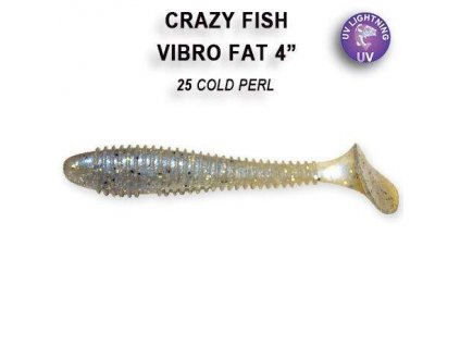 Crazy Fish Gumová Nástraha Vibro Fat 10cm 4ks