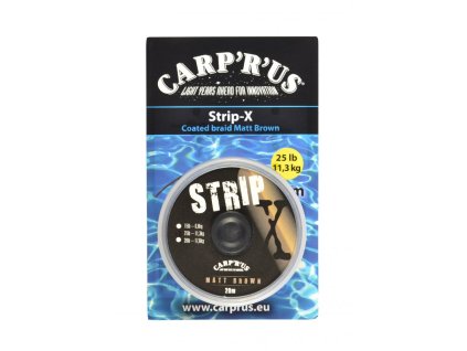 Carp´R ´Us Potahovaná Šňůrka Strip-X Matt Brown 20m