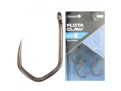 Nash Háčky Pinpoint Flota Claw Barbless Bez Protihrotu