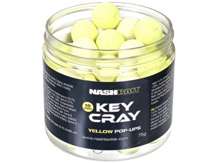 Nash Plovoucí Boilie Key Cray Pop Ups Yellow