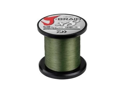 Daiwa Pletená Šňůra J-Braid Barva Dark Green