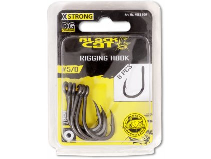 Black Cat Háčky S Protihrotem Rigging DG Coating - 6ks