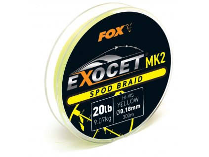 Fox Šňůra Exocet MK2 Spod Braid Yellow 300m