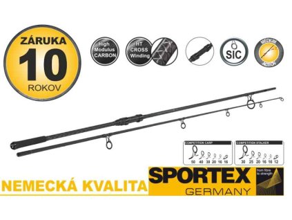 Sportex Prut Competition Carp CS-4 2-díl 365cm/3,00lbs