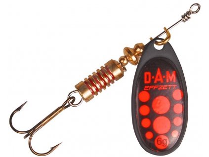 DAM Třpytka EFFZETT STANDARD SPINNER BLACK RED