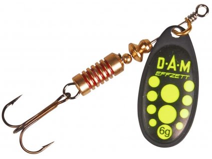 Dam Třpytka Effzett Standard Spinner Black Yellow (Hmotnost 3 g, Velikost 1)