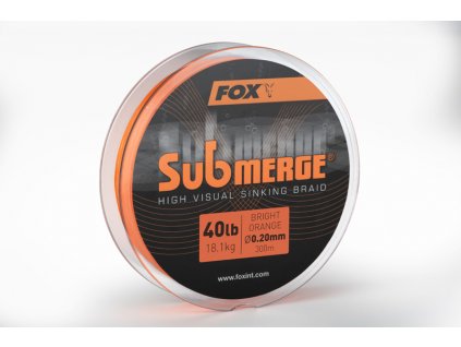 Fox Šňůra Submerge High Visual Orange Sinking Braid