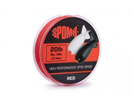 Spomb Splétaná Šňůra Braid Red  300M