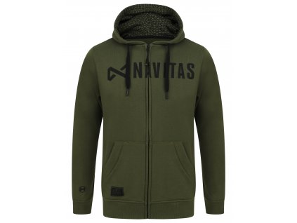 Navitas Mikina CORE Zip Hoody Green