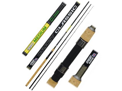 Sensas Matchový prut Crazy Classic Waggler 3,9m 20g 3-díl