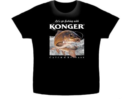 Konger Černé triko s kaprem