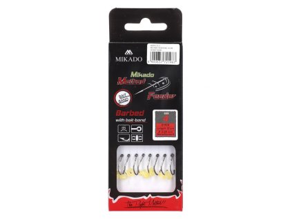Mikádo Návazec Method Feeder 10 cm s PUSH STOP 8 ks (Průměr 0,25mm, Velikost háčku #8)