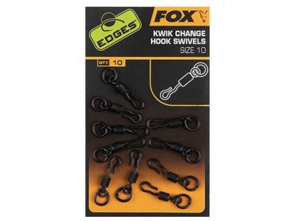 Fox Obratlíky Edges Kwik Change Hook Swivels