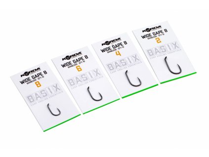 Korda Háčky Basix Wide Gape Barbless (Bez Protihrotu) 10ks