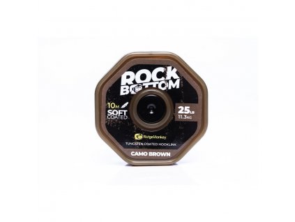 RidgeMonkey Šňůrka RM-Tec Rock Bottom Tungsten Coated Soft 25lb 10m