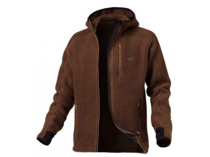 Geoff Anderson Mikina s Kapucí Teddy Hnědá (Velikost Jumbo X)