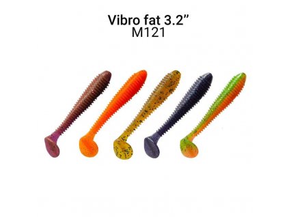 Crazy Fish Gumová Nástraha Vibro Fat 8cm Mix 5ks
