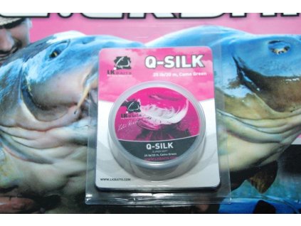 LK Baits Šňůrka Q – Silk 25lb 20m Camo Green