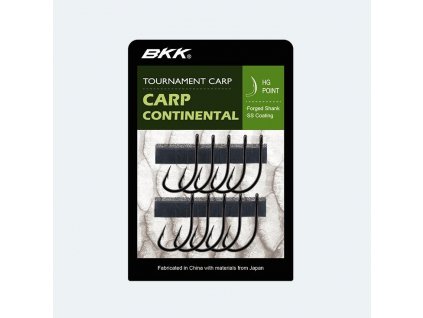 BKK Háčky Carp Continental 10ks (Počet kusů 10ks, Velikost háčku #10)