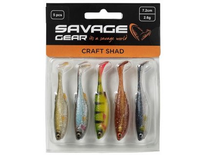 Savage Gear Gumová Nástraha Craft Shad Clear Water Mix 5ks