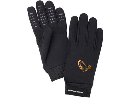 Savage Gear Rukavice Neoprene Stretch Glove Black