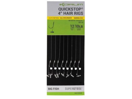 8ks hotove navazce korum big fish quickstop hair rigs barbless 10cm 3826890