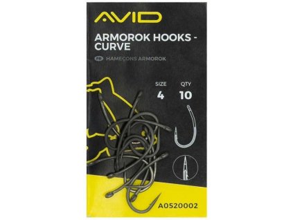 Avid Carp Háčky Armorok Hooks Curve Barbed