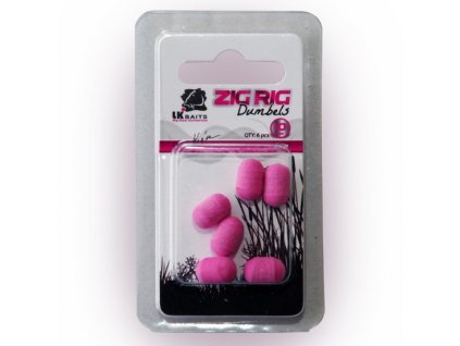 LK Baits ZIG RIG Dumbels Pop–Up 10 mm – Yellow