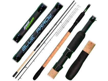 Sensas Prut Blue Arrow Feeder Heavy 360cm 90-140g 3+3-díl