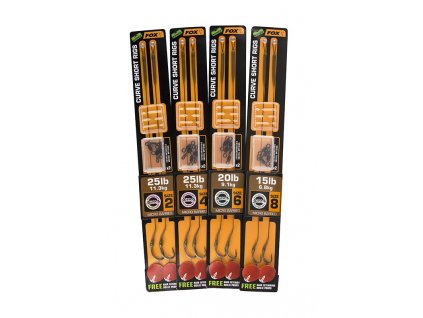 EDGES™ Curve Short Ready Rigs Gravelly Brown (Varianta 15lb, size 8 Curve Short Ready Rigs Gravelly Brown)