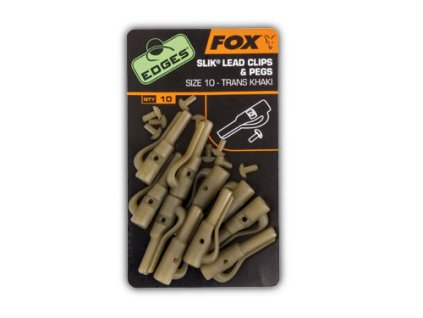 7139 fox zavesky na olovo s kolicky edges slik lead clip pegs vel 10