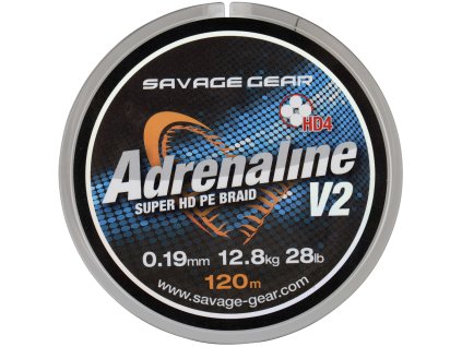 Savage Gear Pletená Šňůra HD4 Adrenaline V2 Grey  120m