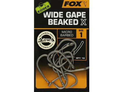 Fox Háčky Edges Wide Gape Beaked X Hooks 10ks