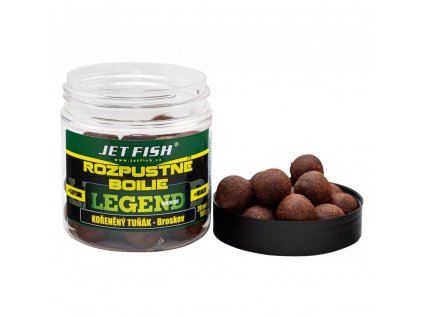 Jet Fish Rozpustné Boilie  Kořeněný Tuňák + Broskev 250ml