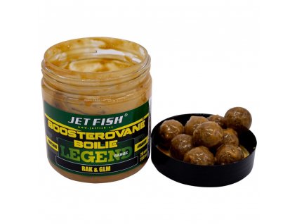 Jet Fish Boosterované Boilie Legend Range Rak & GLM 250ml