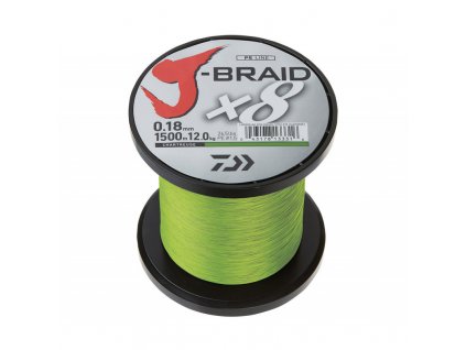 daiwa j braid x8 chartreuse 1500m