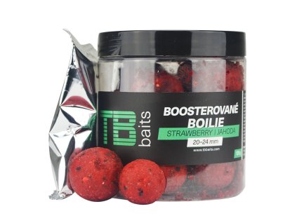 TB Baits Boosterované Boilie Strawberry 120 g 20-24 mm