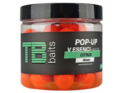 TB Baits Plovoucí Boilie Pop-Up Orange Citrus + NHDC 65g