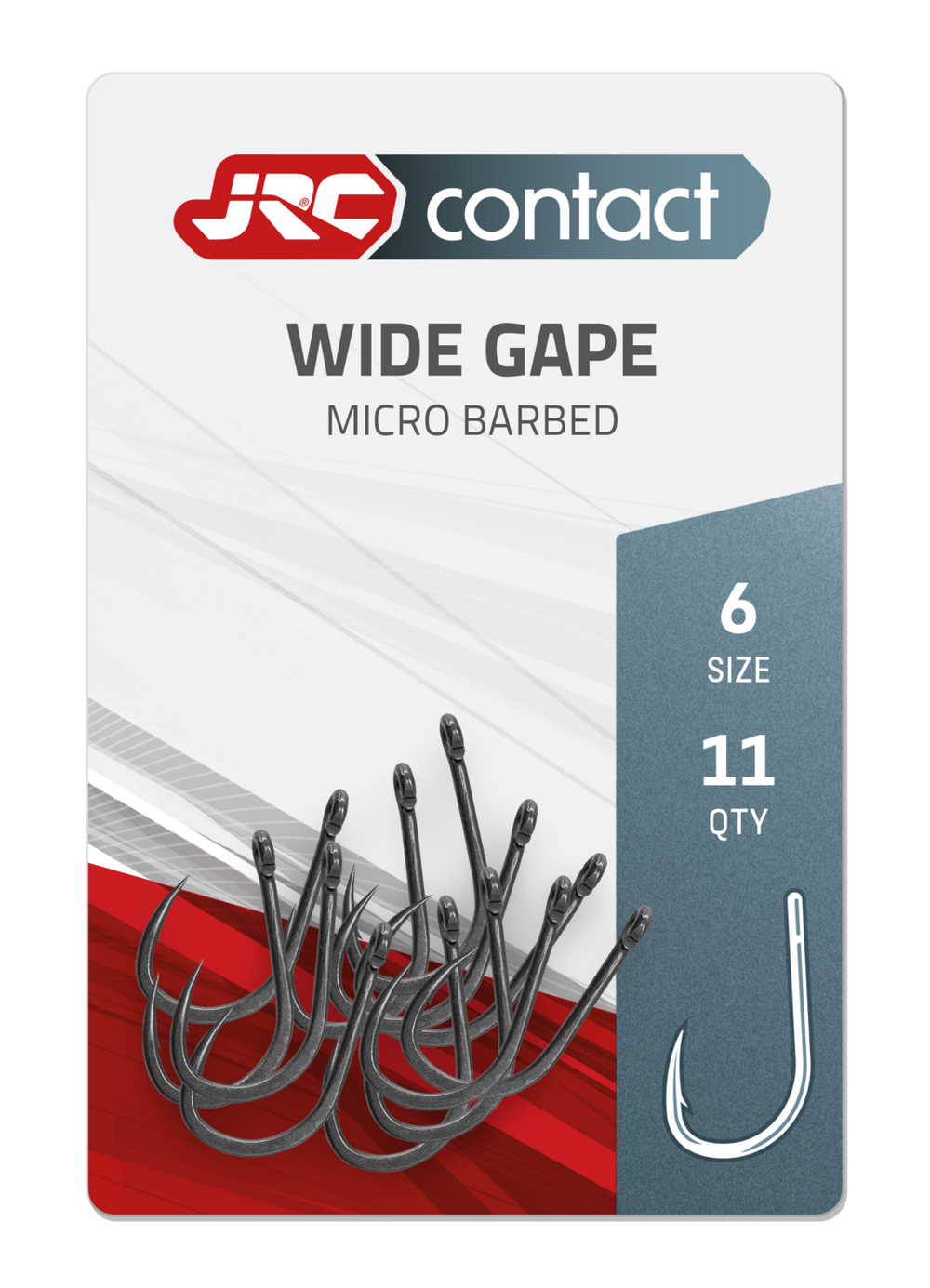 JRC Háčky Wide Gape Carp Hooks 11ks Počet kusů: 11ks, Velikost háčku: #6