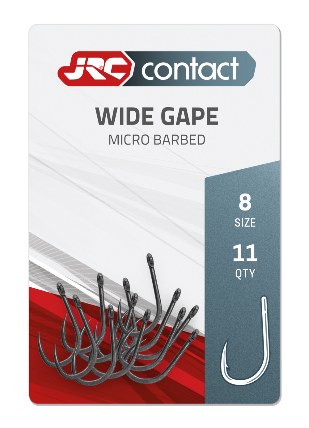 JRC Háčky Wide Gape Carp Hooks 11ks Počet kusů: 11ks, Velikost háčku: #8