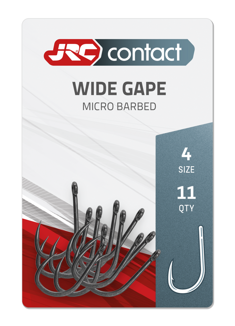 JRC Háčky Wide Gape Carp Hooks 11ks Počet kusů: 11ks, Velikost háčku: #4