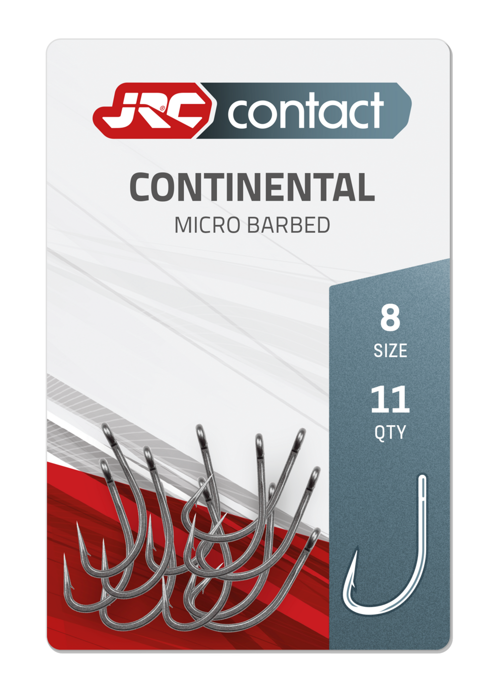 JRC Háčky Continental Carp Hooks 11 ks Počet kusů: 11ks, Velikost háčku: #8