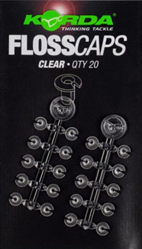 Korda Zarážky Floss Caps 20ks Varianta: Clear