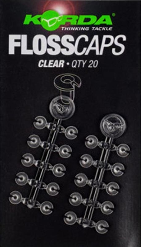 Korda Zarážky Floss Caps 20ks Varianta: Clear