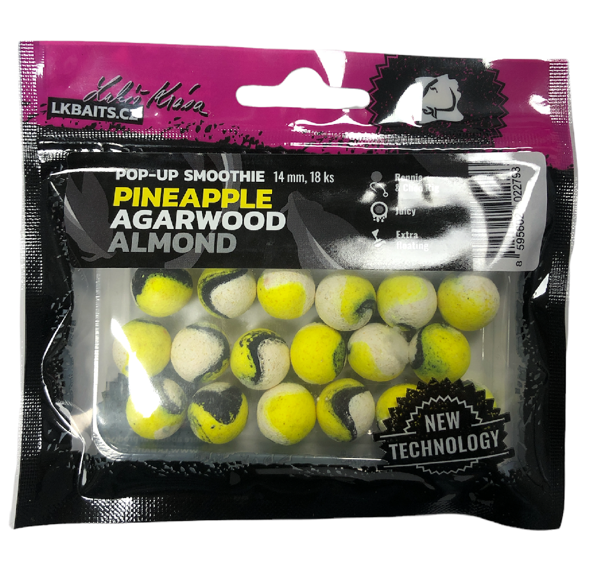 LK Baits Pop Smoothie Počet kusů: 18ks, Průměr: 14mm, Příchuť: Butyric/Nuts/Creme - Obrázek 5