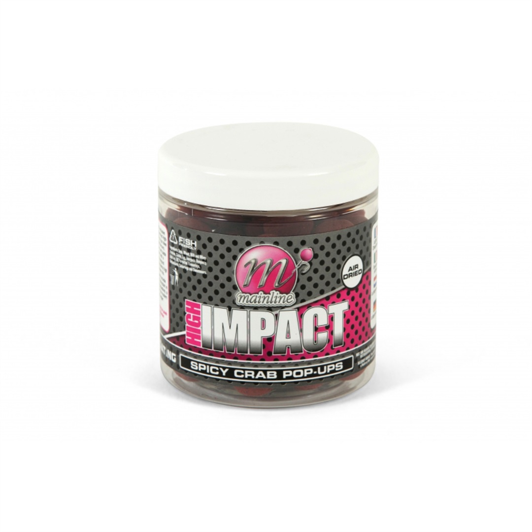 Mainline Boilies Pop-up High Impact 15 mm Průměr: 15mm, Příchuť: Spiced Crab